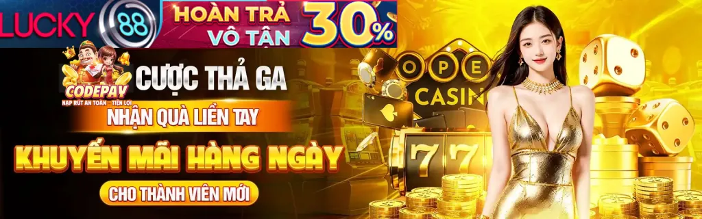 Máy nổ hũ với biểu tượng may mắn